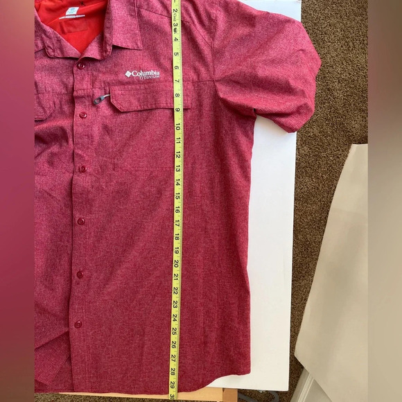 Columbia Omni Freeze Zero Titanium Vented Shirt Red XL or XXL Outdoor Cooling - Picture 11 of 12